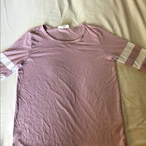 Pink forearm length shirt